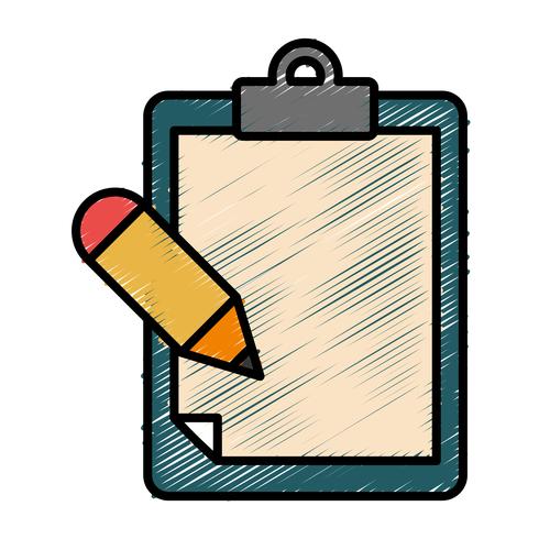 icono de la tabla de informes vector