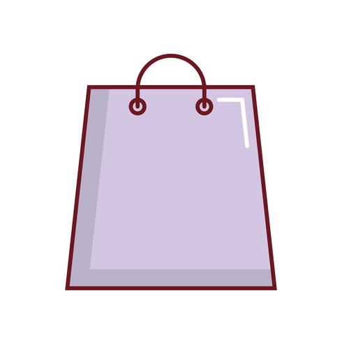 icono de la bolsa de compras vector