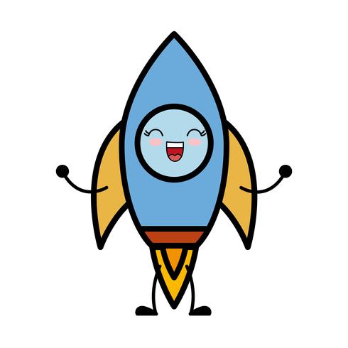 space rocket icon vector