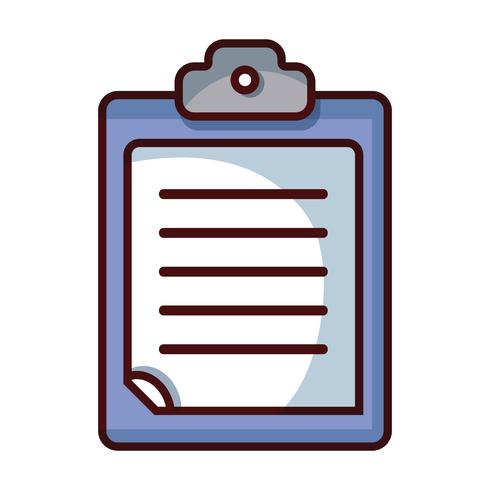 check list business document in the clipboard design vector