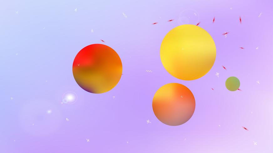 Colorful abstract space background picture blur. vector
