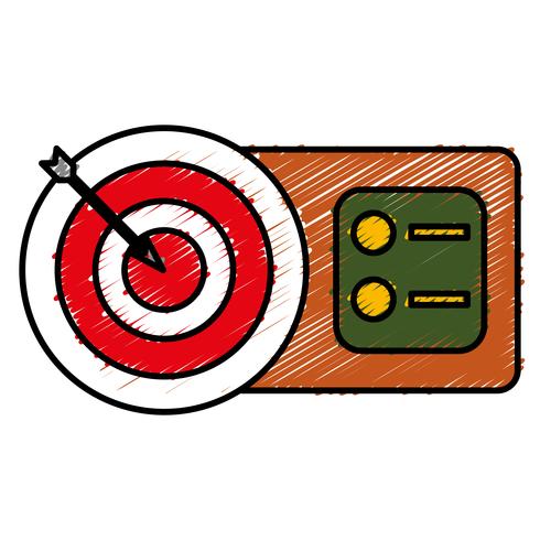 bow and arrow icon vector