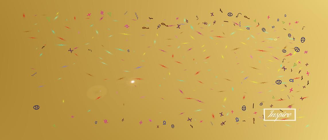 Creative abstract ultra wide space background  vector
