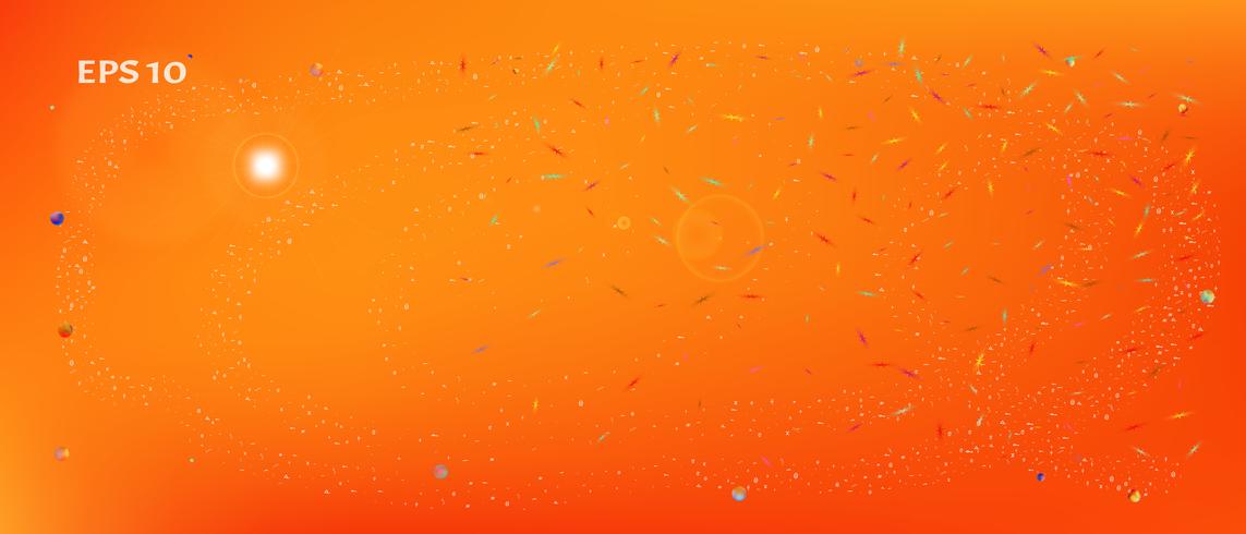 Creative abstract ultra wide space background  vector