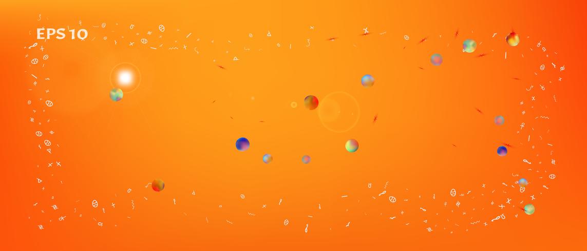 Creative abstract ultra wide space background  vector