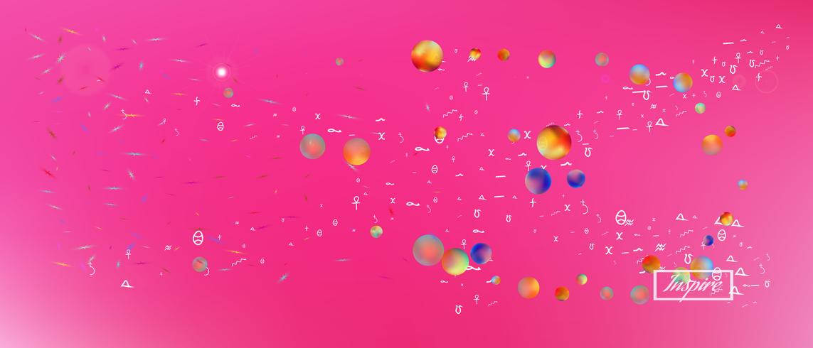 Creative abstract ultra wide space background  vector