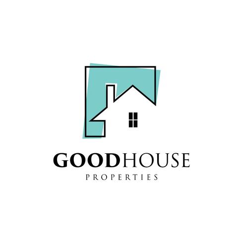 Simple House Property Logo vector