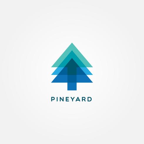 Simple Pine Logo vector