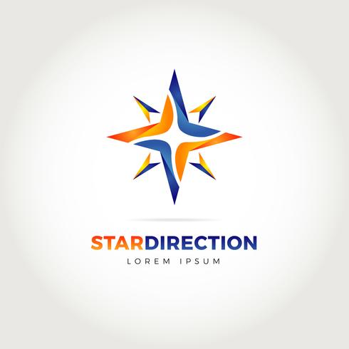 Logotipo de Star Direction vector