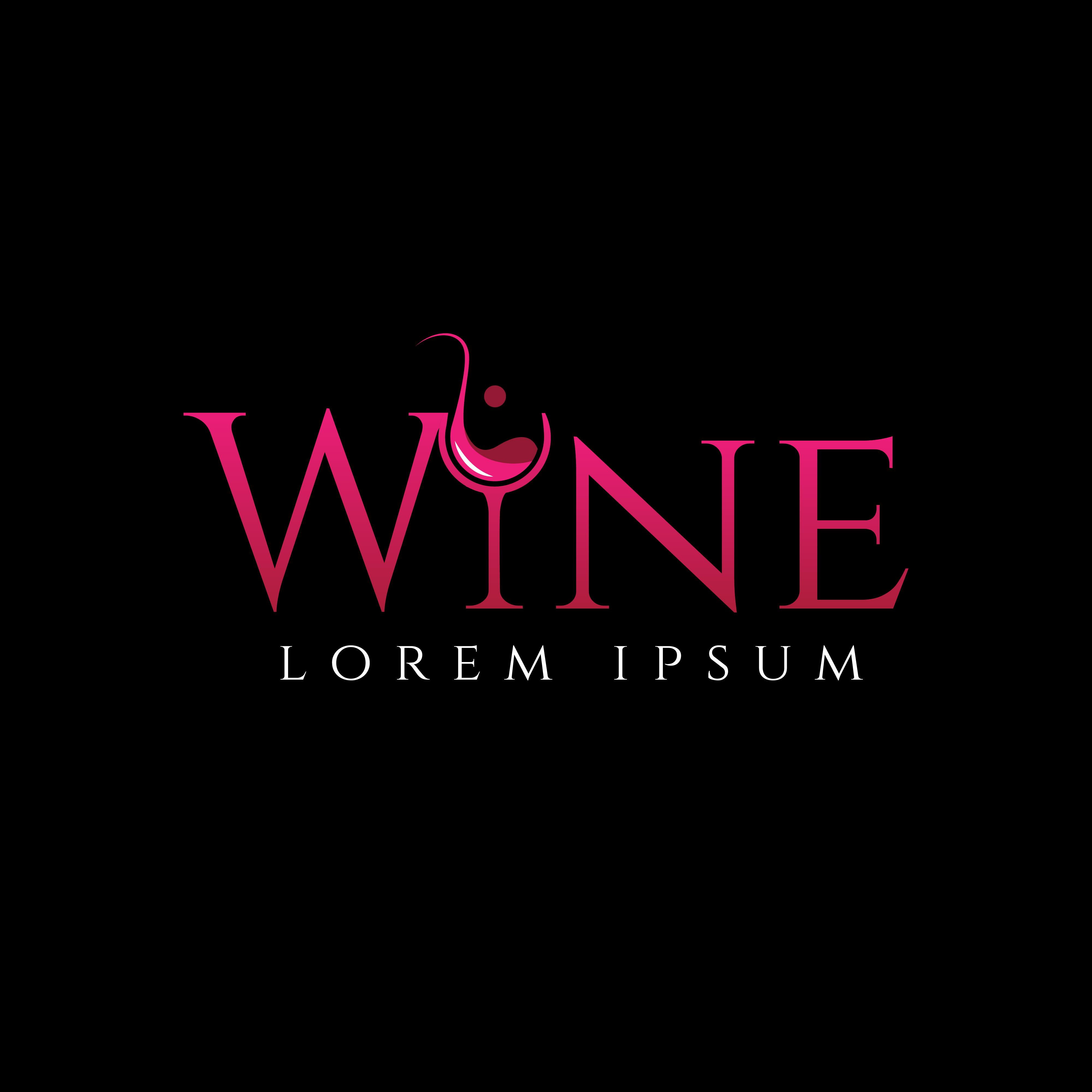 Simple Wine Logo 659897 Vector Art at Vecteezy