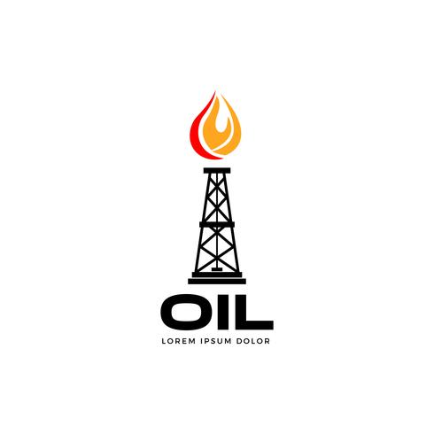 Oil Logo Design Symbol Icon vector