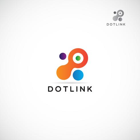 Colorful Dot Logo vector
