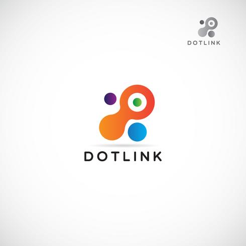 Colorful Dot Logo vector