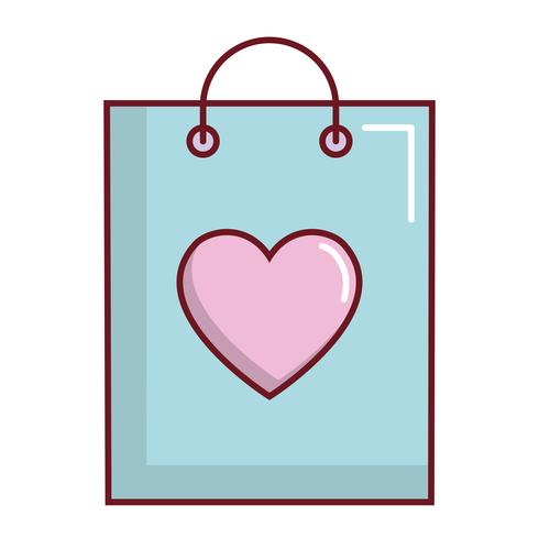 shopping bag icon vector