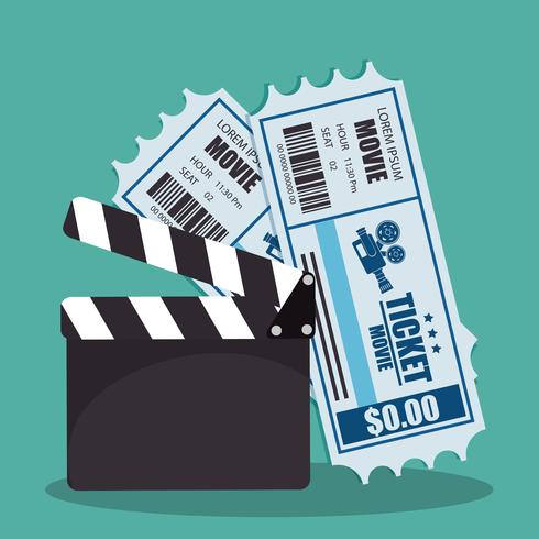 Movie icons vector