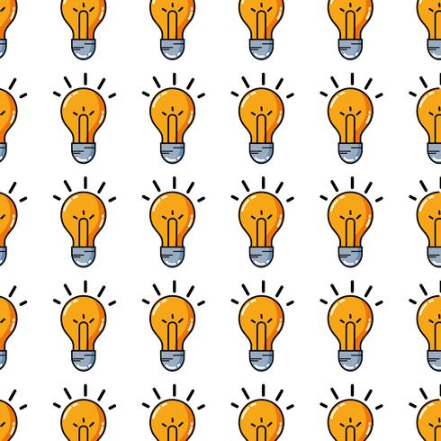 light bulb idea to intelligent and creative vector