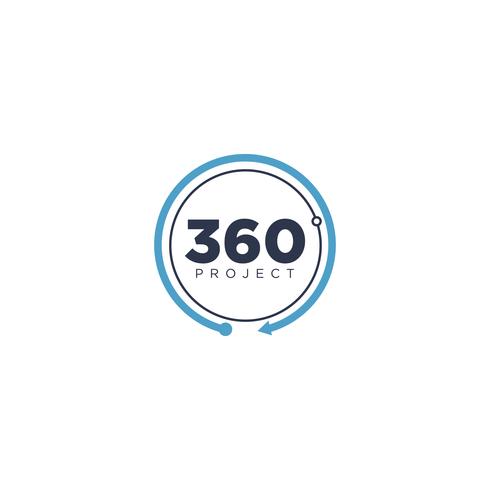 360 Circle Logo vector