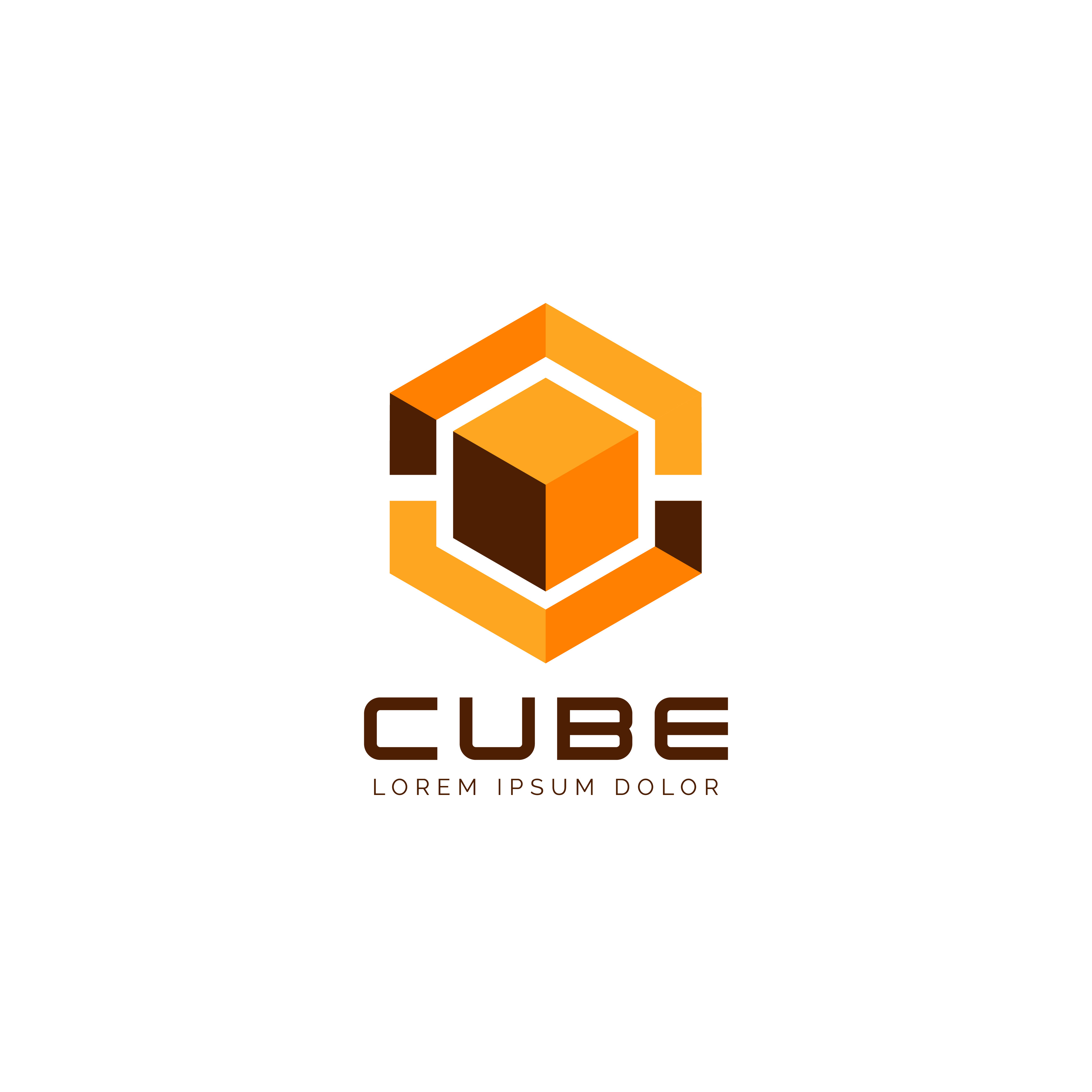 Yellow Cube Logo 660297 Vector Art at Vecteezy