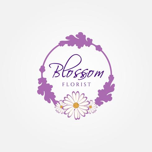 Logotipo de la floristería vector