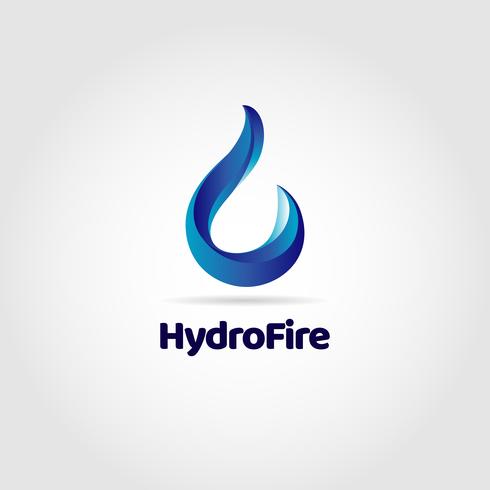 Blue Water Drop Logo vector