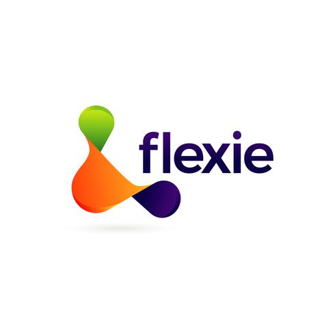 Abstract Colorful Flexible Logo vector