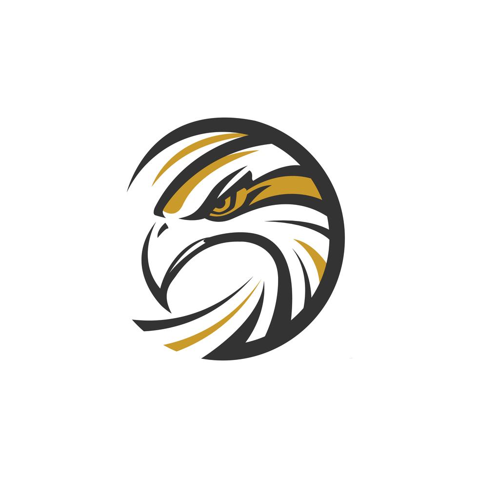Círculo Águila Sea Hawk Logo vector