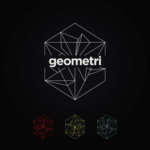 Geometric Graphic Logo Set vector