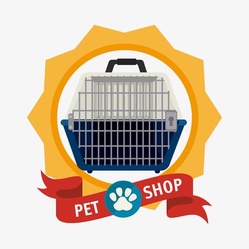 Pet shop design. vector