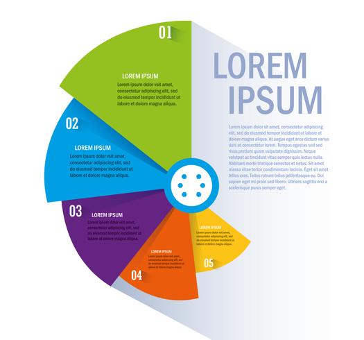 Flujo de trabajo aislado y diseño infográfico vector