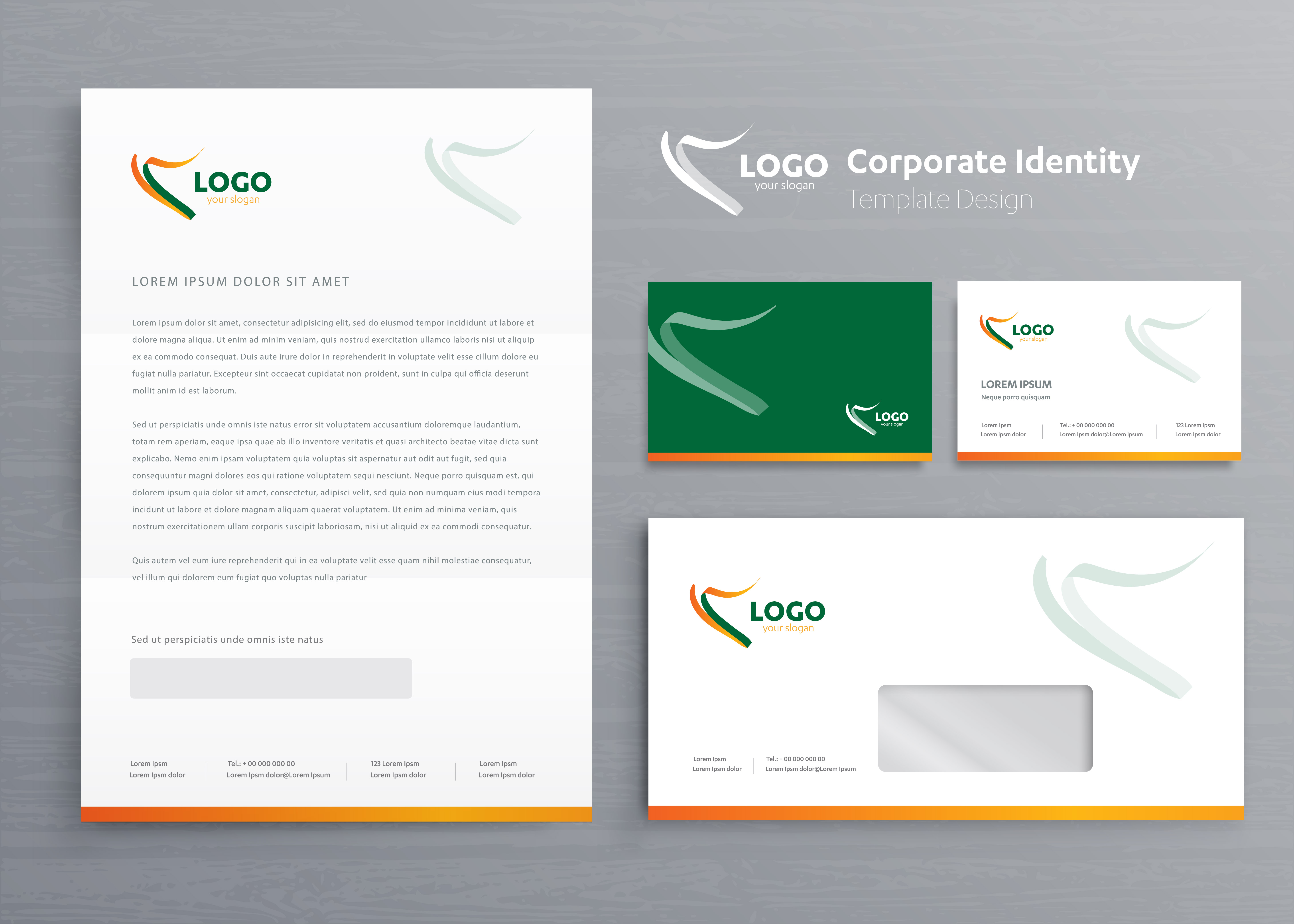 classic business stationery vector download free vector business stationery template
