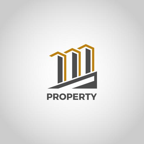 Three Buildings Logo vector