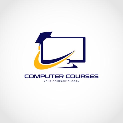 Logo de Cursos de Computacion vector