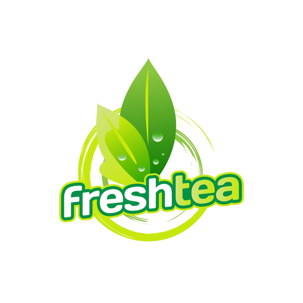 Green Tea Leaves Logo 660814 Vector Art at Vecteezy