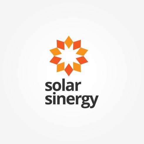 Abstract Sun Energy Logo vector