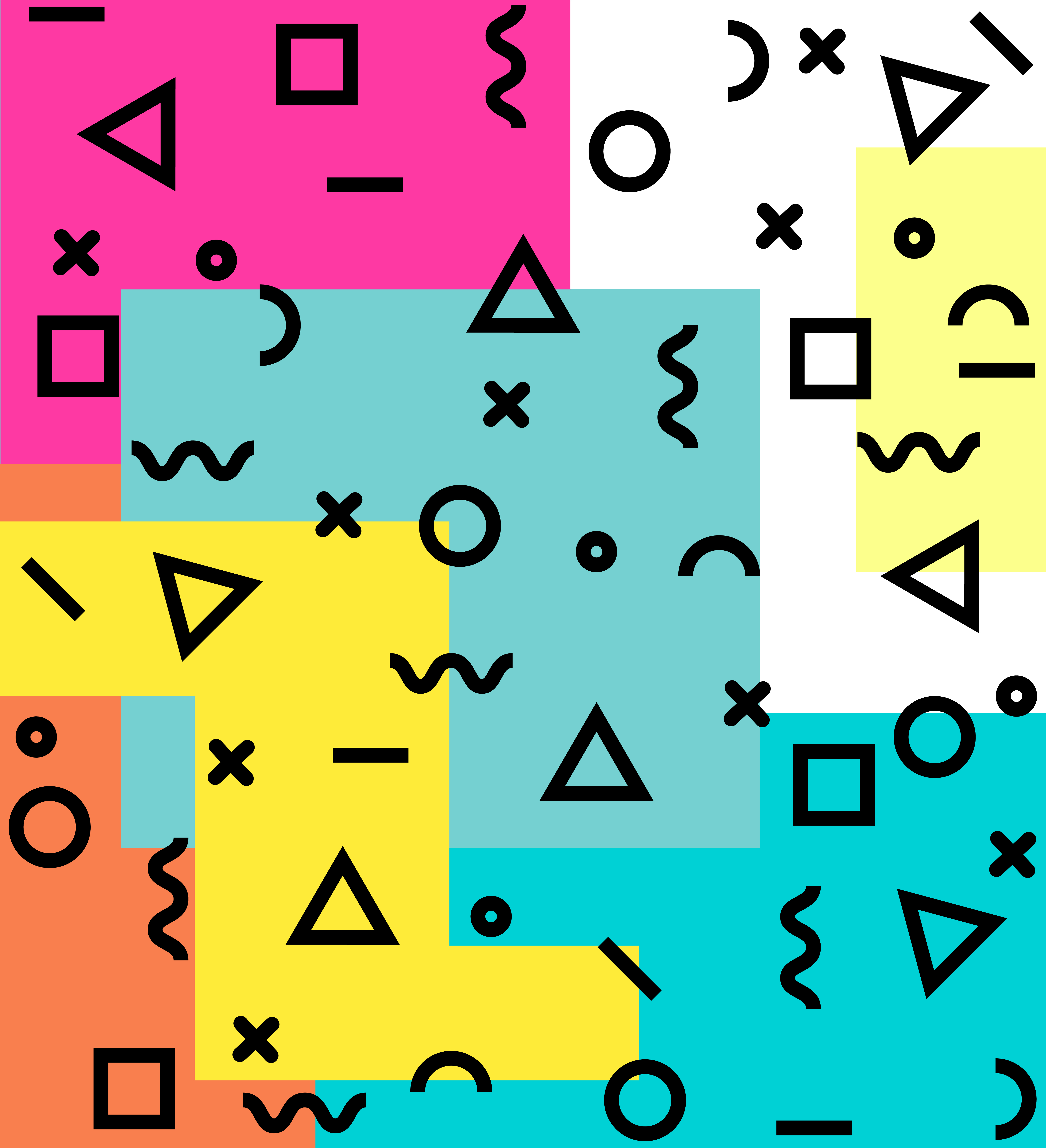 memphis background pattern 661006 Vector Art at Vecteezy