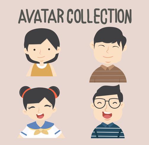 avatar  different people set vector