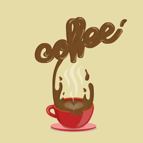  splashing coffee vector