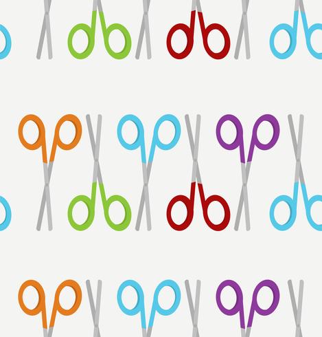 scissors colorful pattern vector