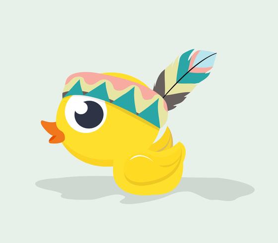 Pato lindo tribal vector