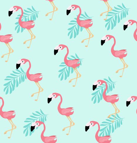Modèle De Vecteur Oiseau Mignon Flamant Rose Telecharger