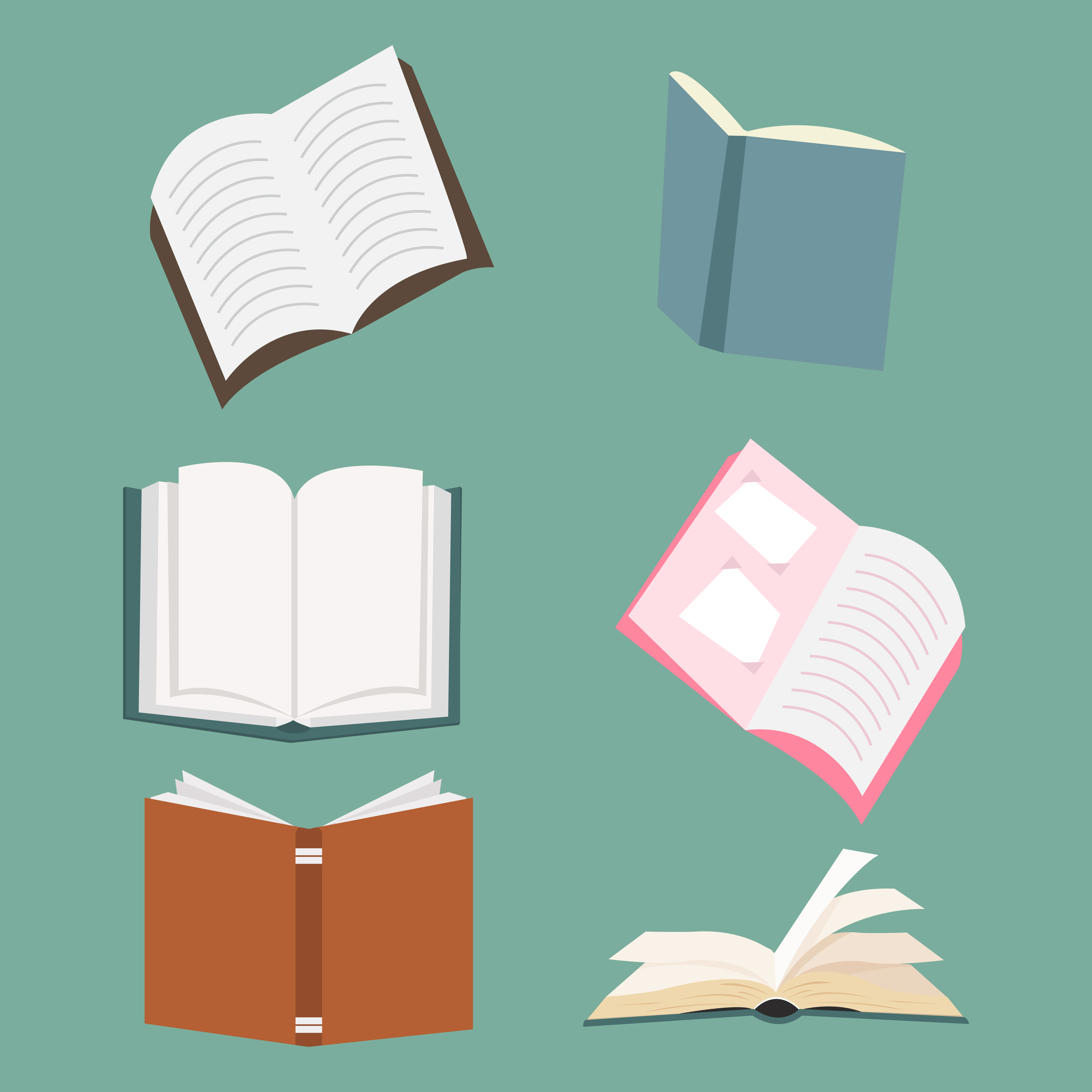 open books  vector  set 661372 Download Free Vectors  