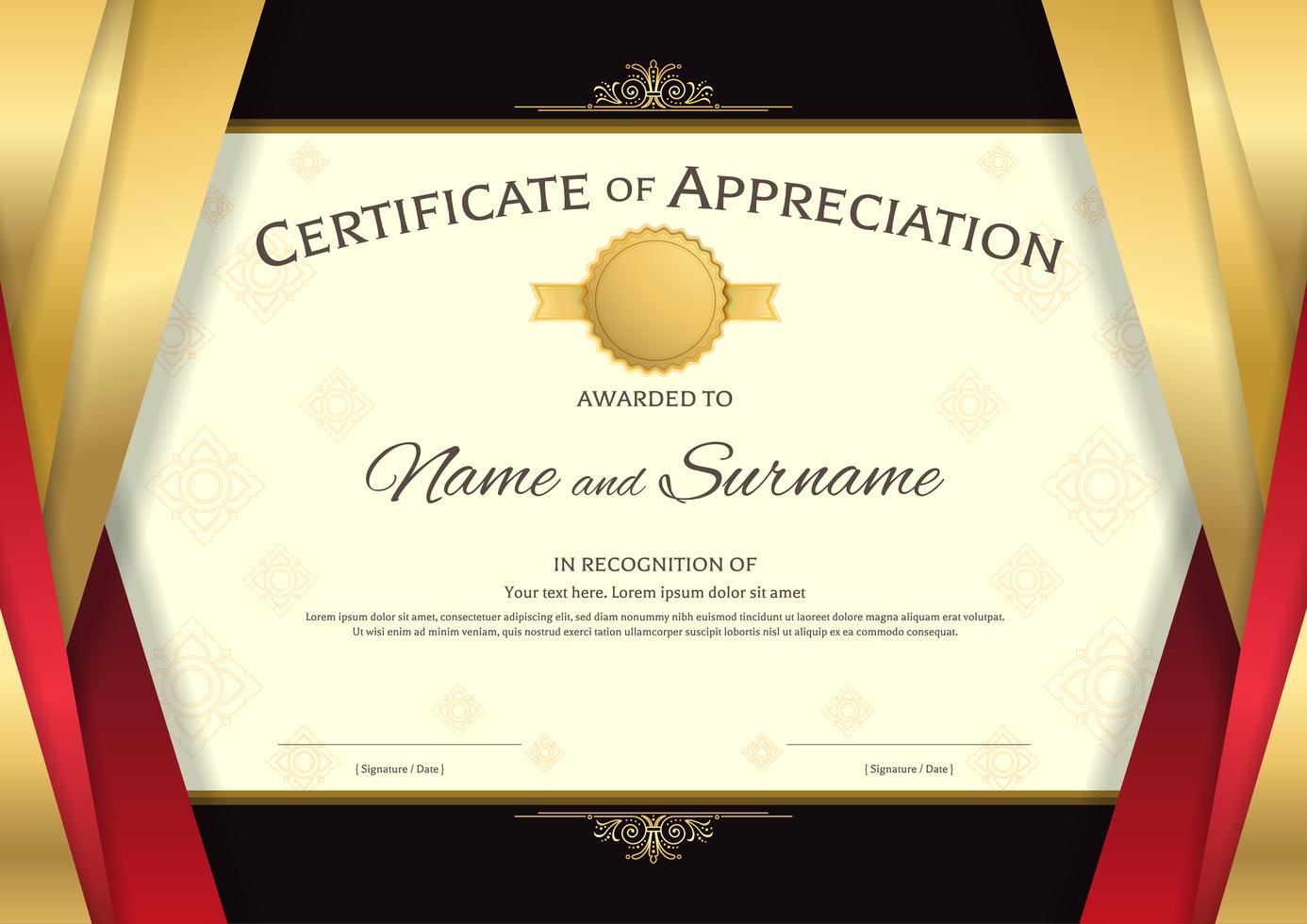 Certificate border design