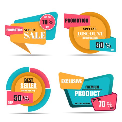 Sale Label and Tags Collection  vector