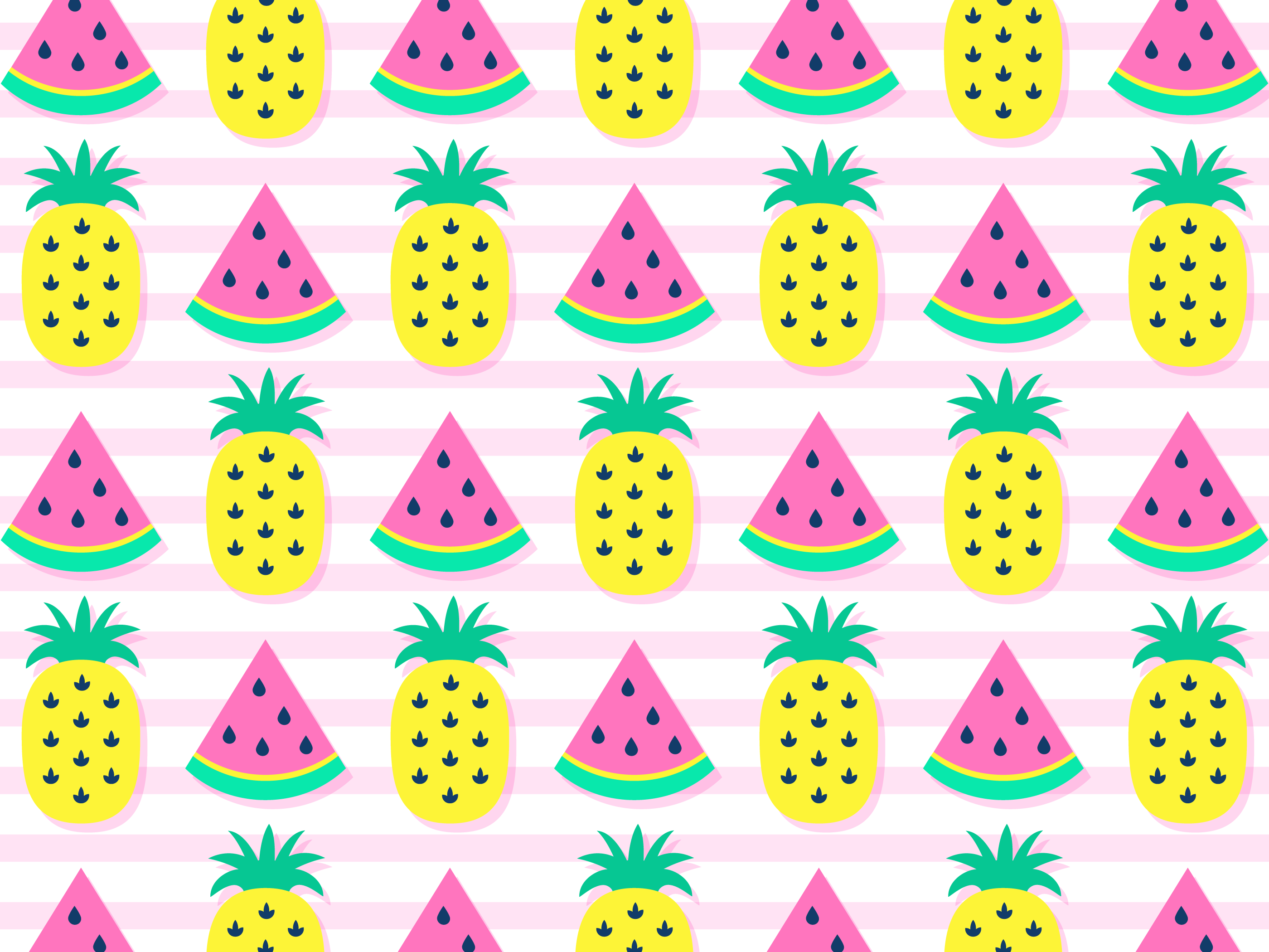 Watermelon Kawaii Cute Pineapple Wallpaper Colorful Watermelons And Pineapples Background 661648 Vector Art At Vecteezy pineapples background 661648 vector