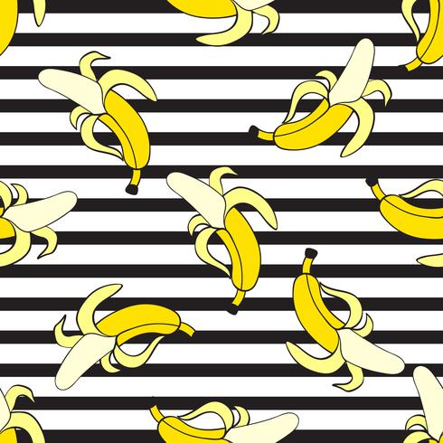 Bananas Seamless Vector Pattern