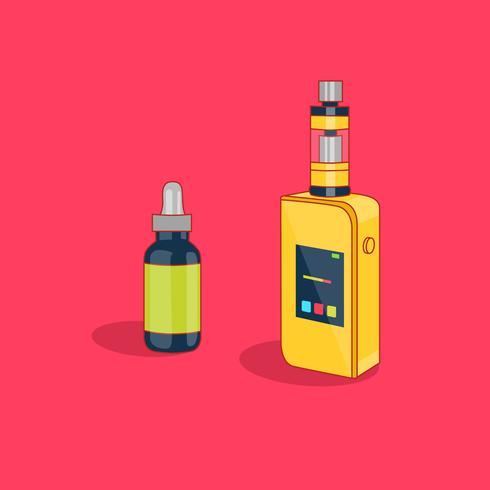 Vape Smoking Vaporizer Machine with Refill vector