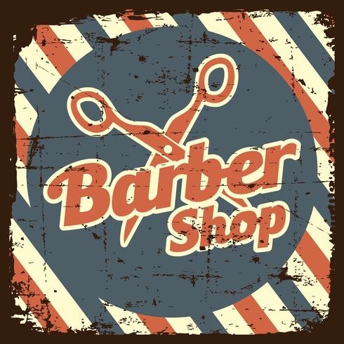 Vintage Barber Shop Sign  vector