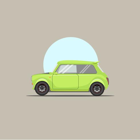 automóvil verde vector