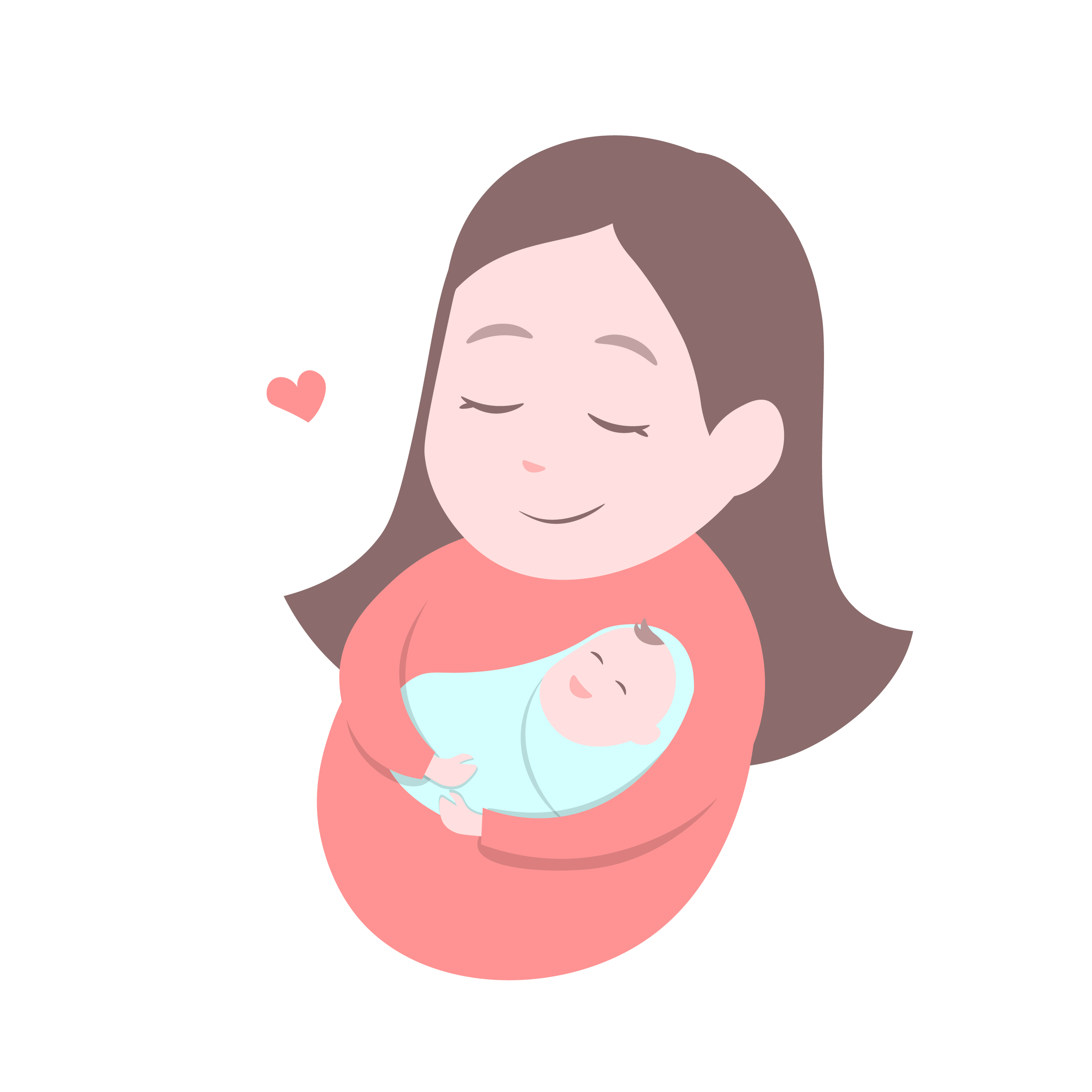 Madre con lindo bebé. Feliz día de la madre. 662021 Vector en Vecteezy