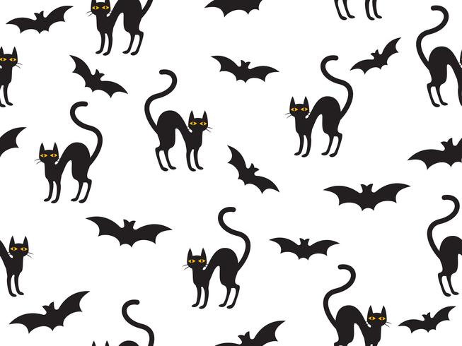 Cat and Bat Pattern